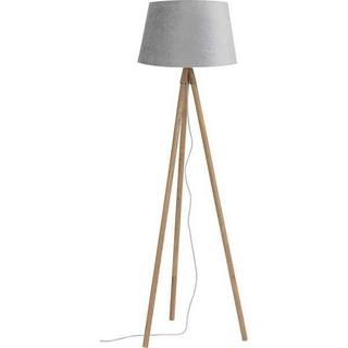 mutoni Lampadaire Wallas Velours Gris 52x152  