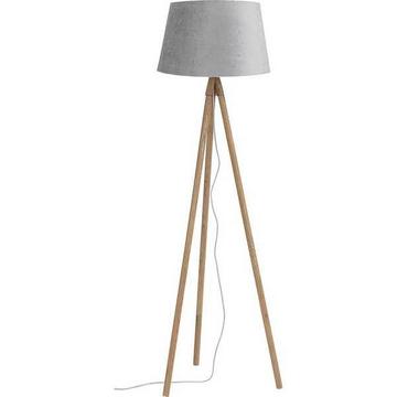 Lampadaire Wallas Velours Gris 52x152