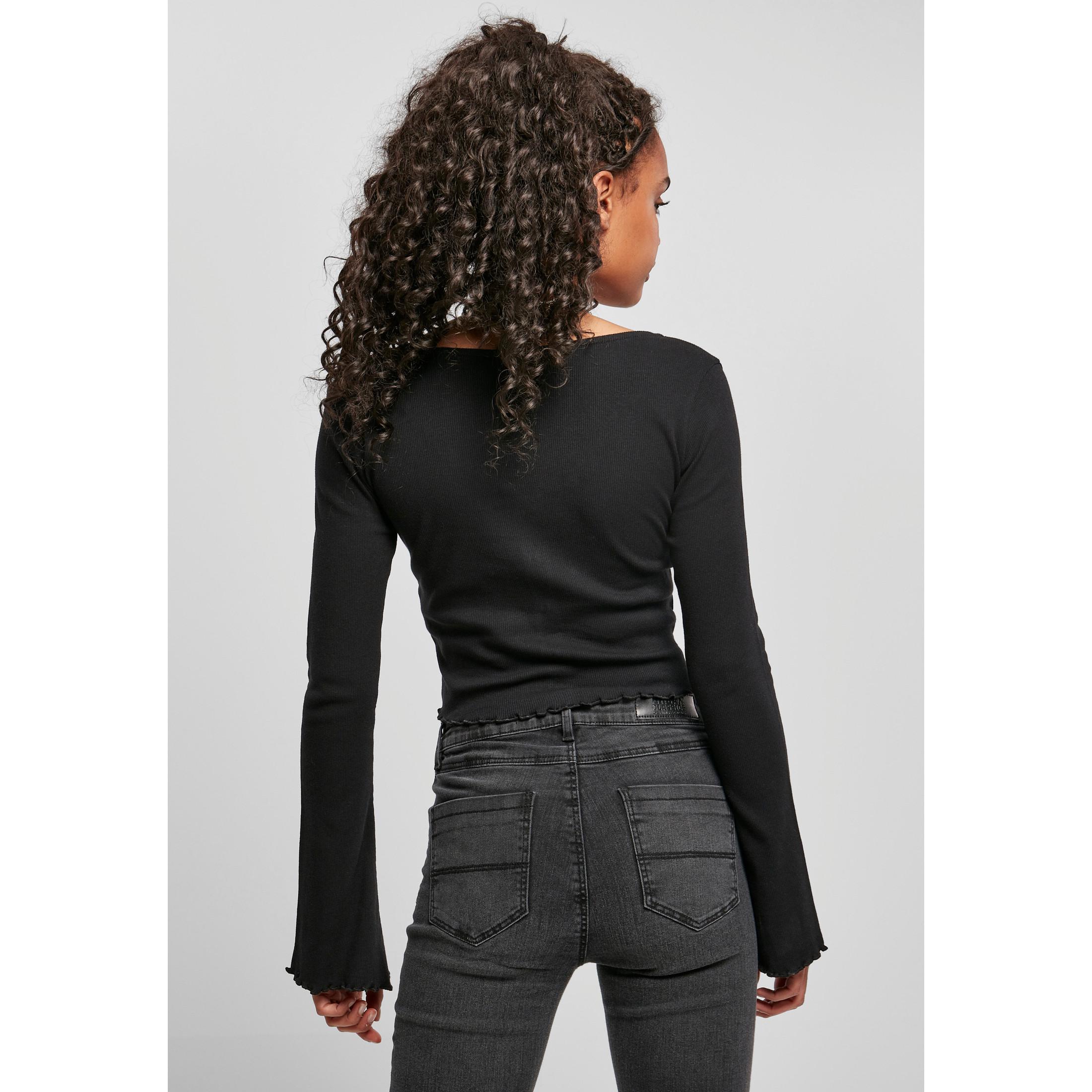 URBAN CLASSICS  Cardigan femme grandes tailles  cropped rib 