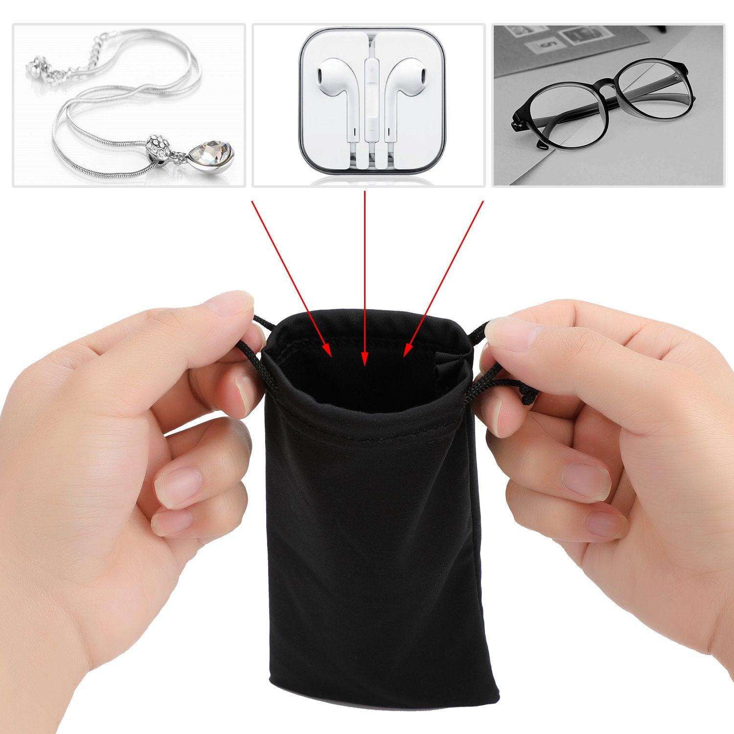 Only-bags.store Mikrofaser Brillenetuis Sonnenbrillentaschen 6 Stück  