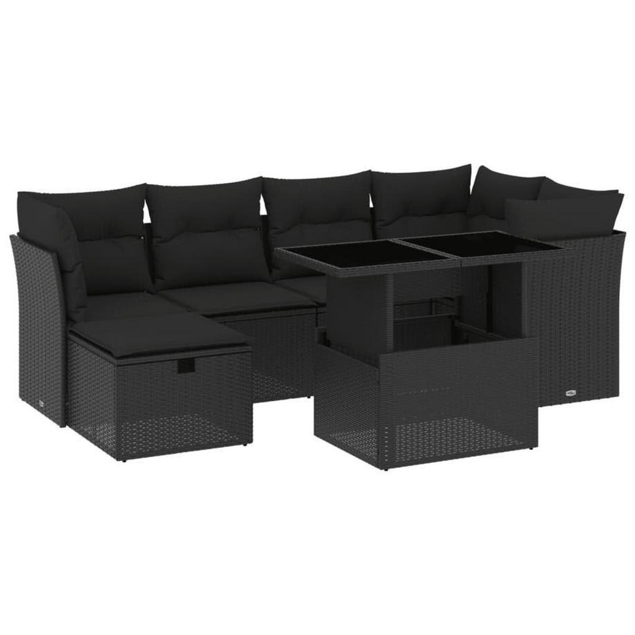 set divano da giardino Polirattan