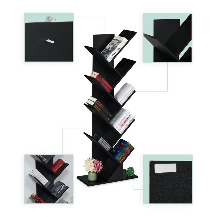 Northix Bücherregal 9 Ebenen  