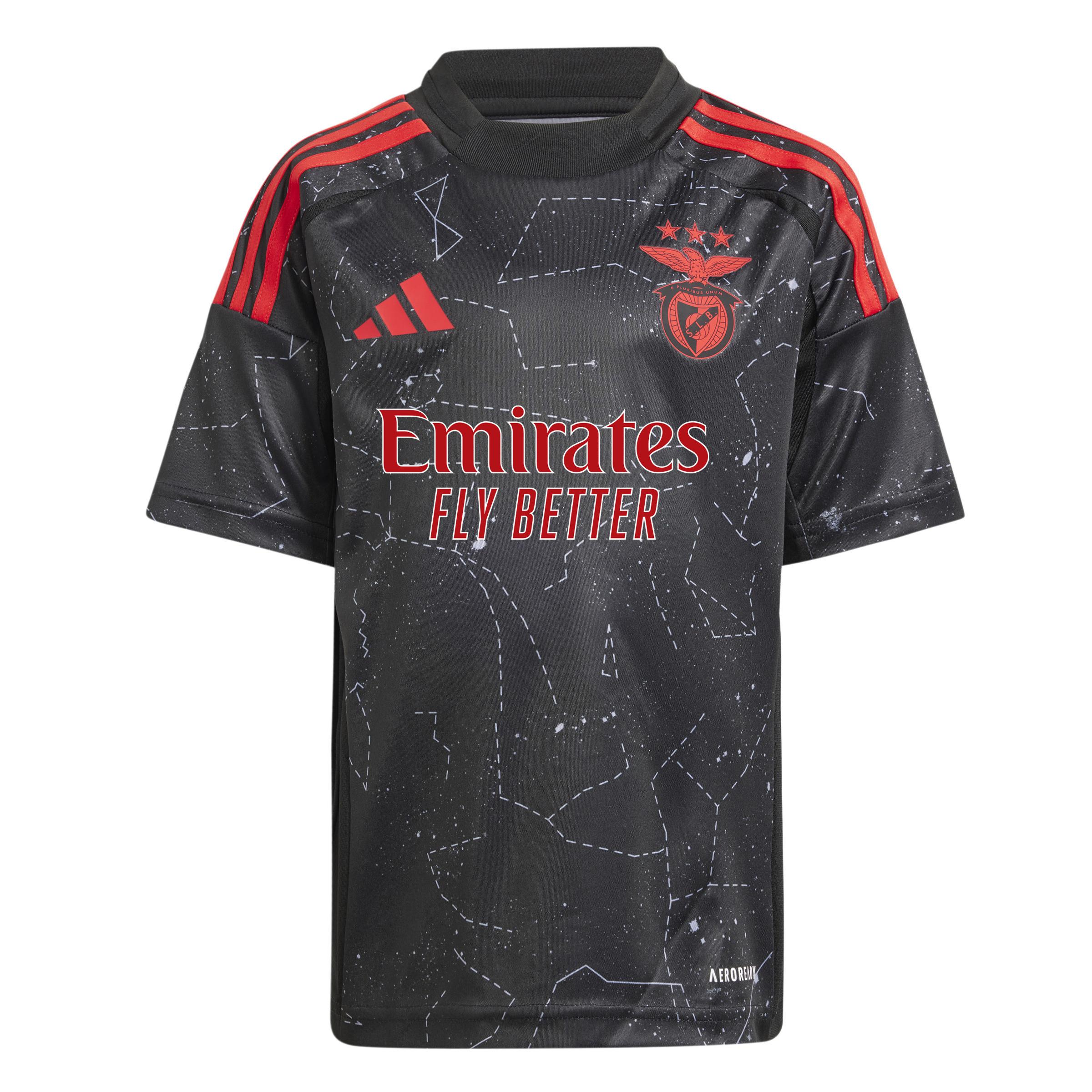 adidas  set maglia e short outdoor per bambini benfica lisbona 2024/25 