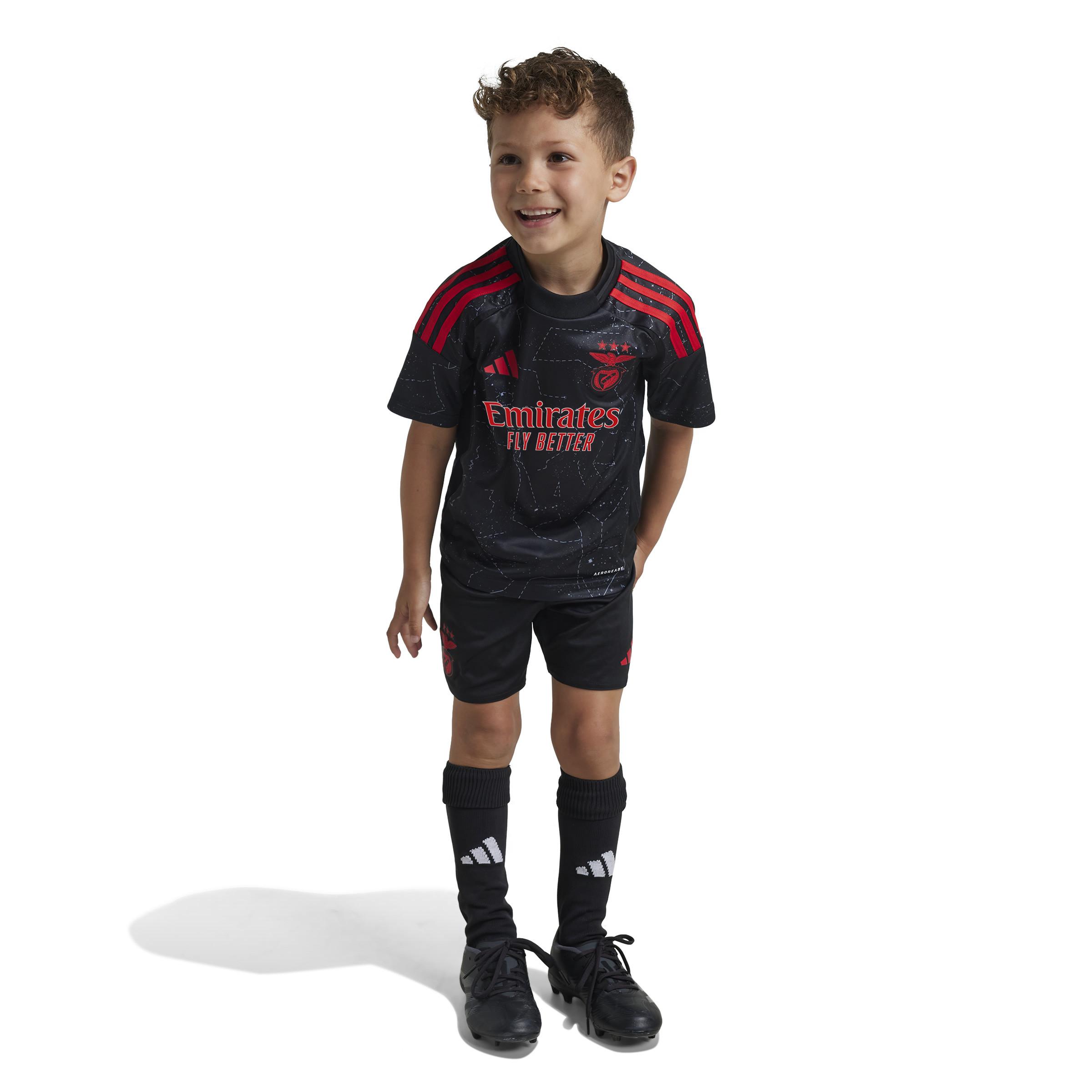 adidas  set maglia e short outdoor per bambini benfica lisbona 2024/25 