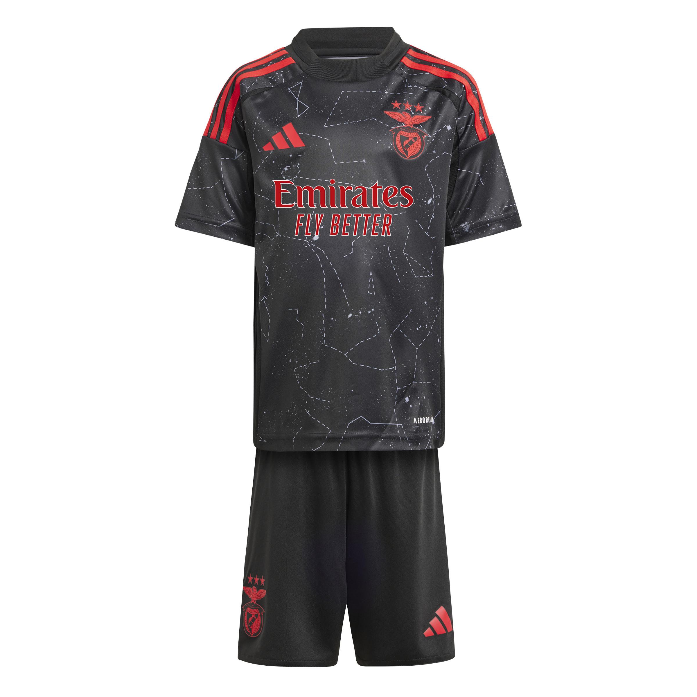 adidas  set maglia e short outdoor per bambini benfica lisbona 2024/25 