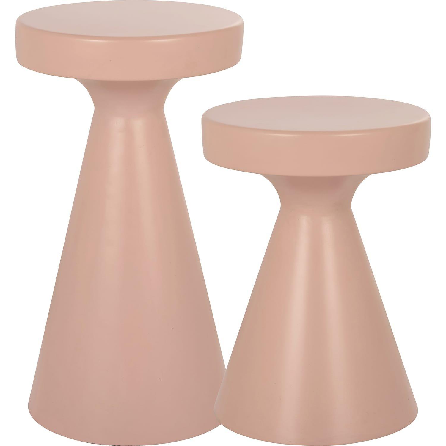 mutoni Table d'appoint Kimble rose 30x53  