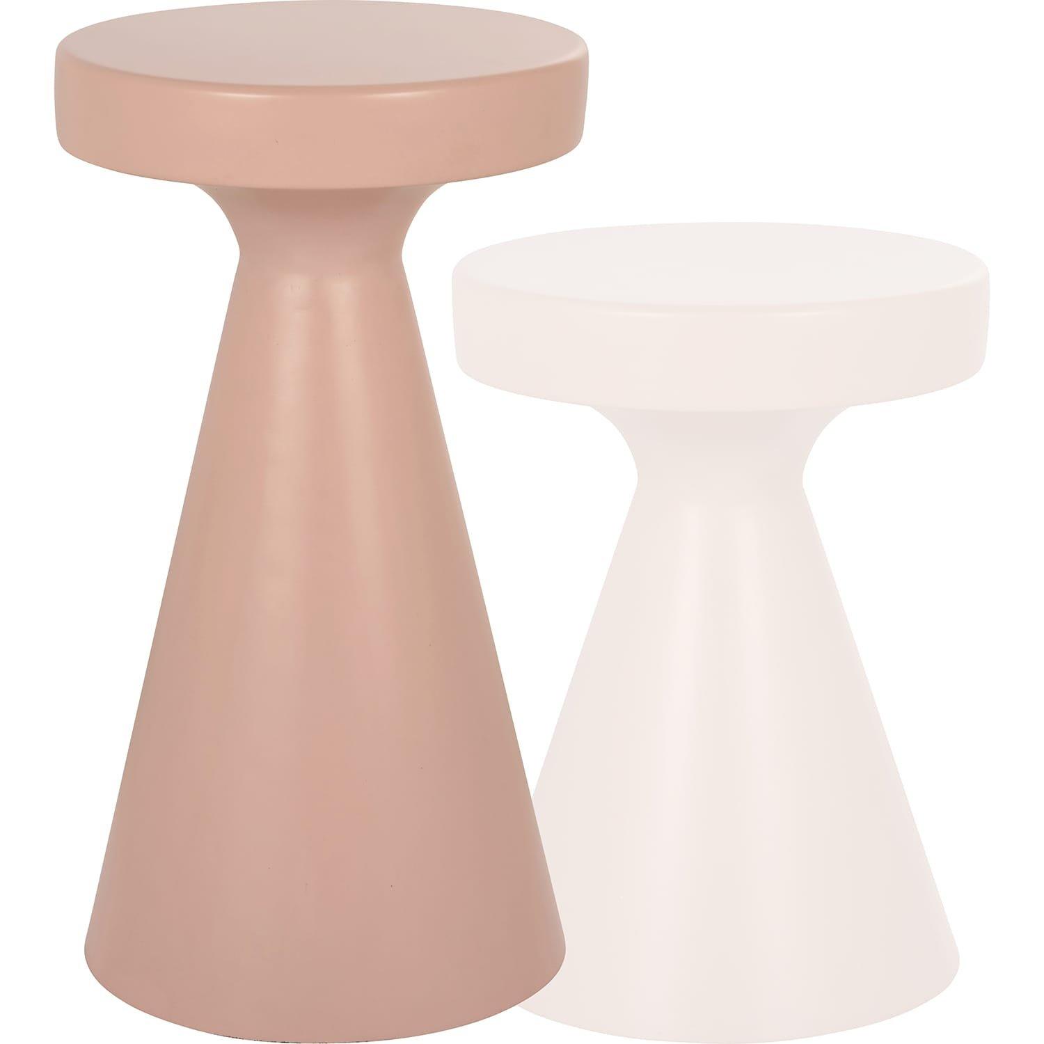 mutoni Table d'appoint Kimble rose 30x53  