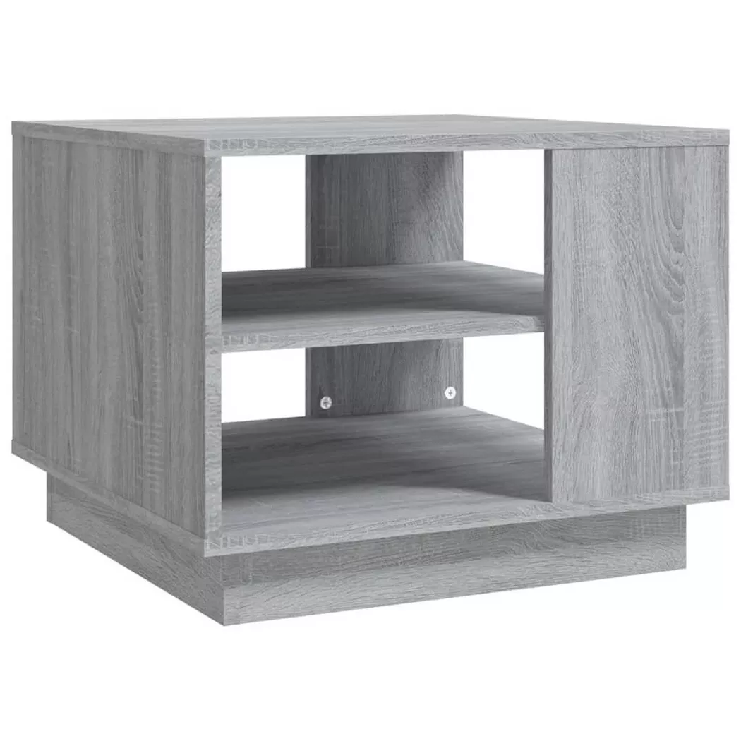 Table basse sonoma gris 55x55x43 cm bois d ingénierie