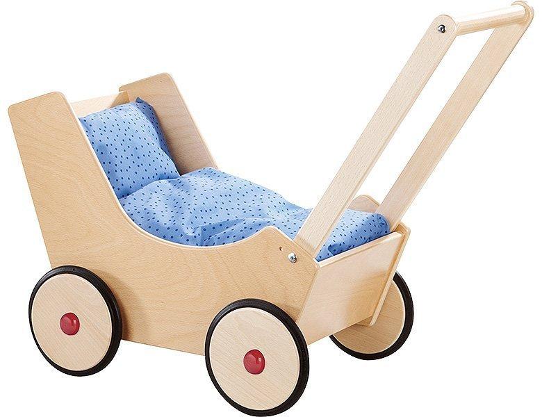 Image of Puppenwagen aus Holz Natur