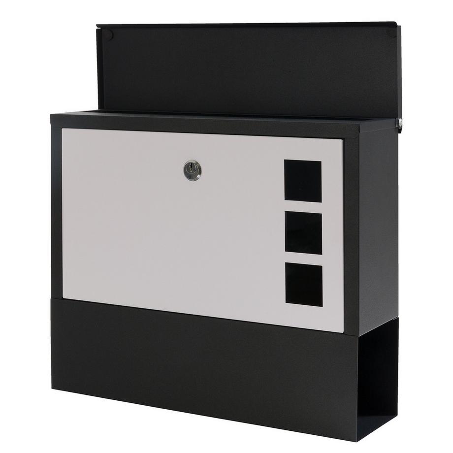 Arebos Moderner Design Briefkasten Wandbriefkasten Postkasten Zeitungsfach  