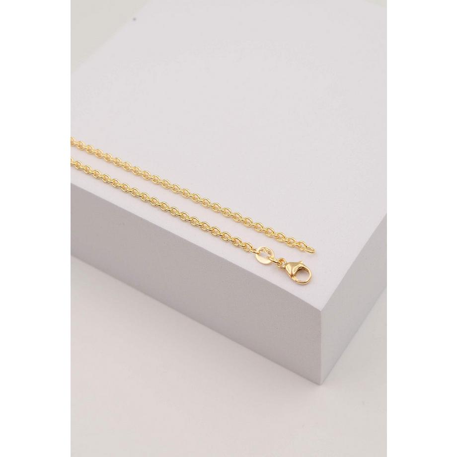 MUAU Schmuck  Collier Rundanker Gelbgold 750, 2.3mm, 42cm 