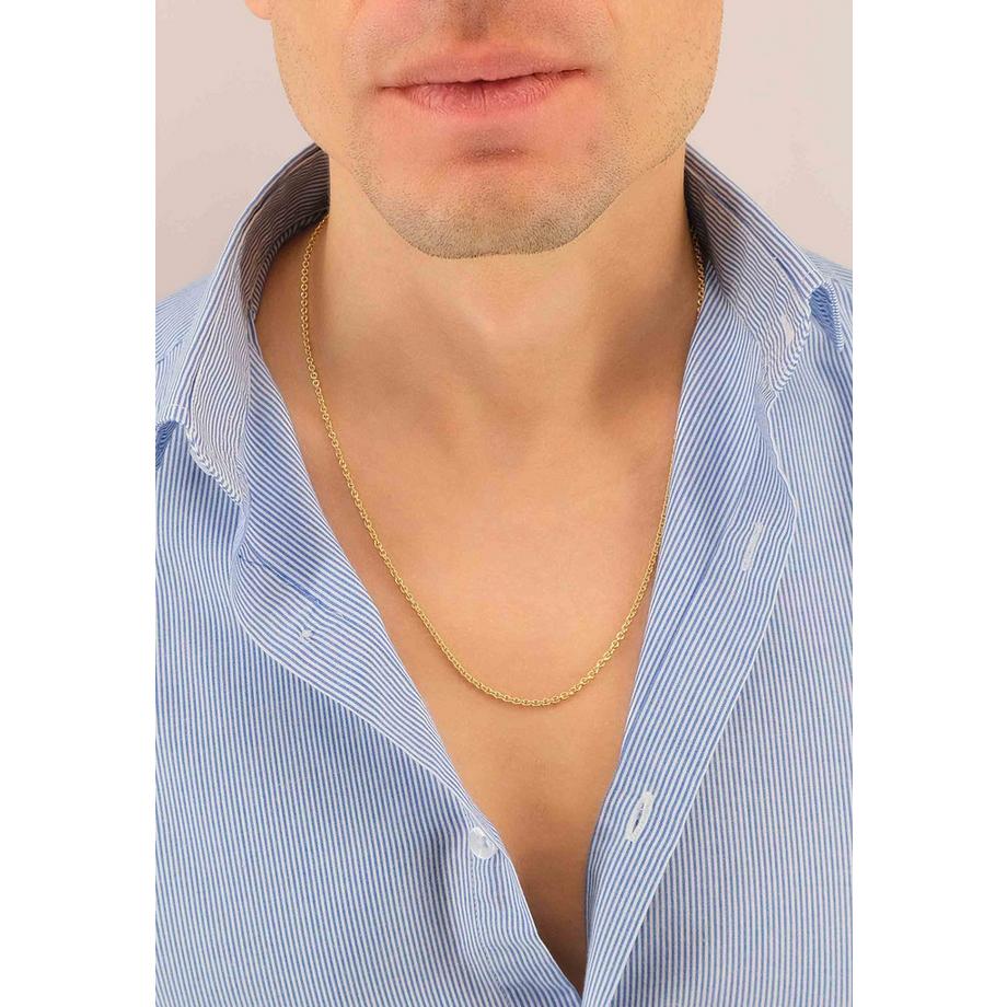 MUAU Schmuck  Collier Rundanker Gelbgold 750, 2.3mm, 42cm 