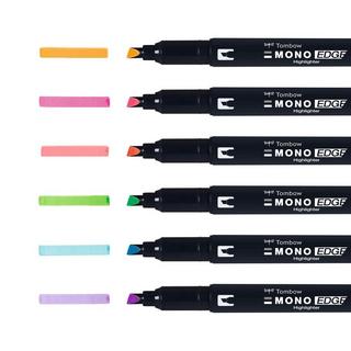 Tombow Tombow MONO edge evidenziatore 6 pz Punta a ogiva/sottile Multicolore  