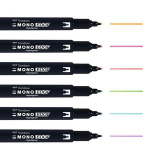 Tombow Tombow MONO edge evidenziatore 6 pz Punta a ogiva/sottile Multicolore  