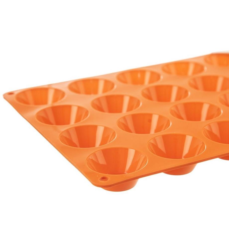Orion  Silikon-Muffinform: 20 Muffins, antihaftbeschichtet, hitzebeständig 