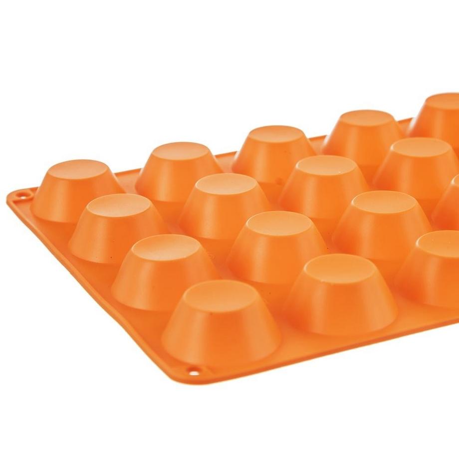 Orion  Silikon-Muffinform: 20 Muffins, antihaftbeschichtet, hitzebeständig 