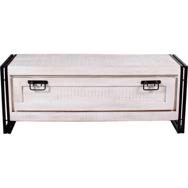 Image of Schuhschrank Washed weiss 130x40x50 Schuhschrank Washed weiss 130x40x50