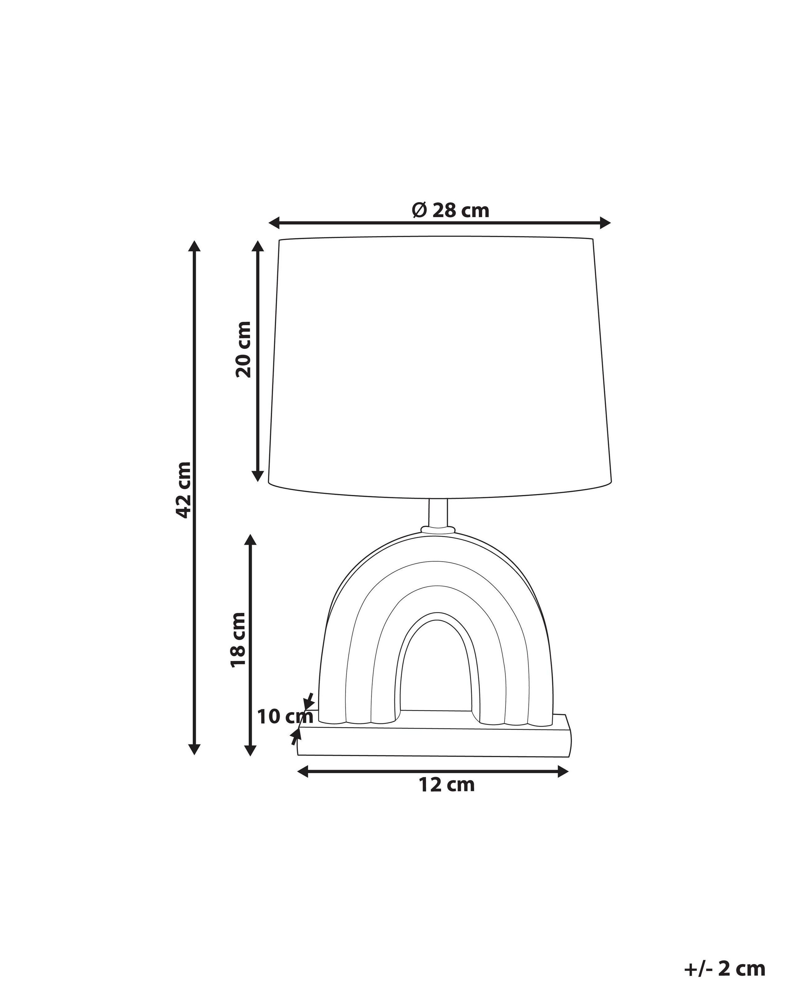 Beliani Lampe à poser en Céramique Moderne TITNA  