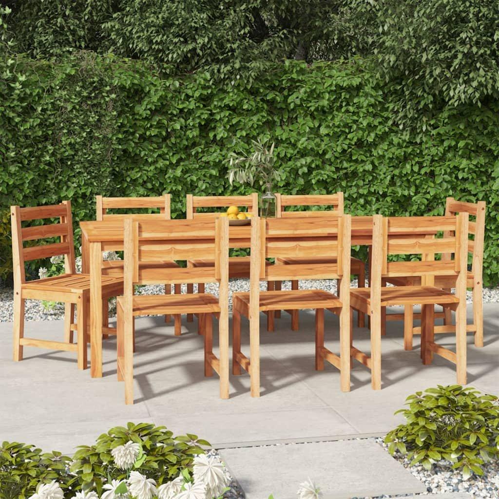 VidaXL set da pranzo da giardino Teak riciclato  