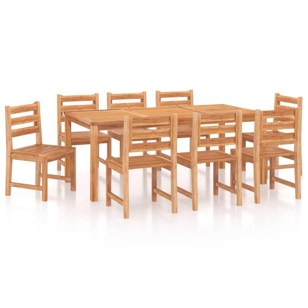 VidaXL set da pranzo da giardino Teak riciclato  