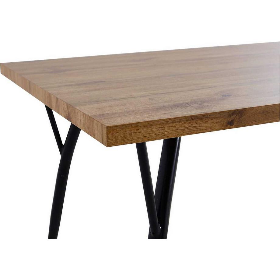 mutoni Table de salle à manger Trestric métal naturel 150  