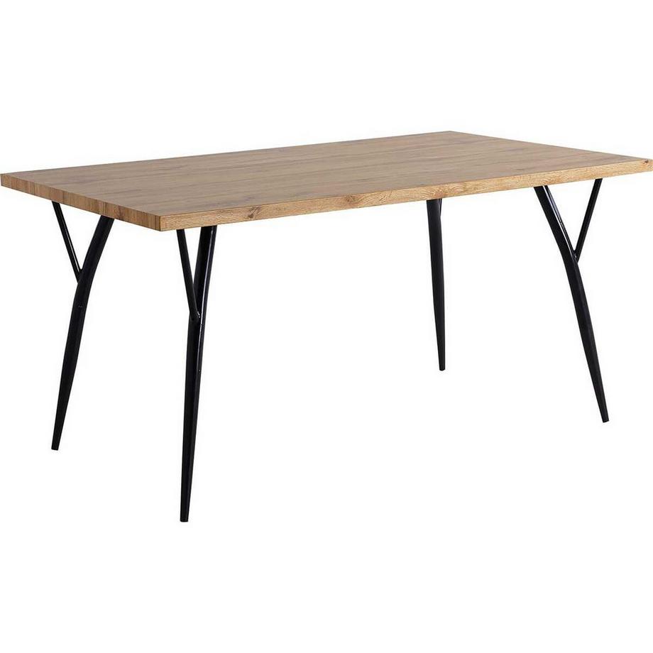 mutoni Table de salle à manger Trestric métal naturel 150  