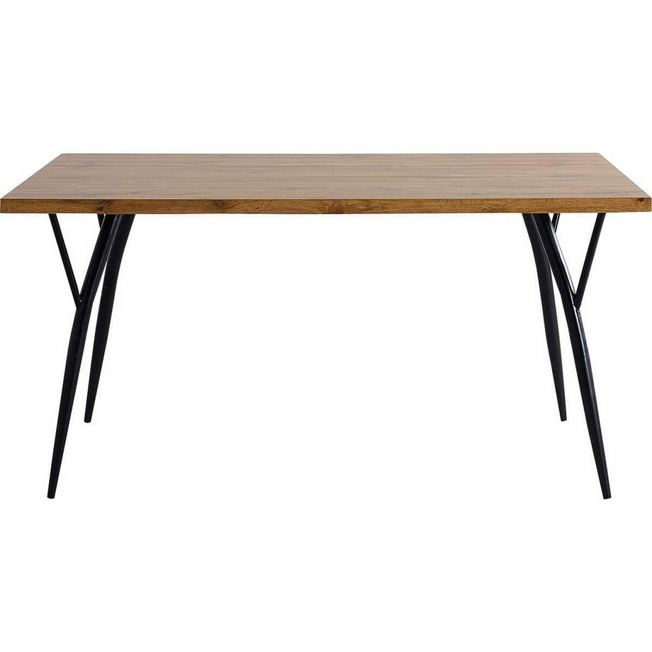 mutoni Table de salle à manger Trestric métal naturel 150  