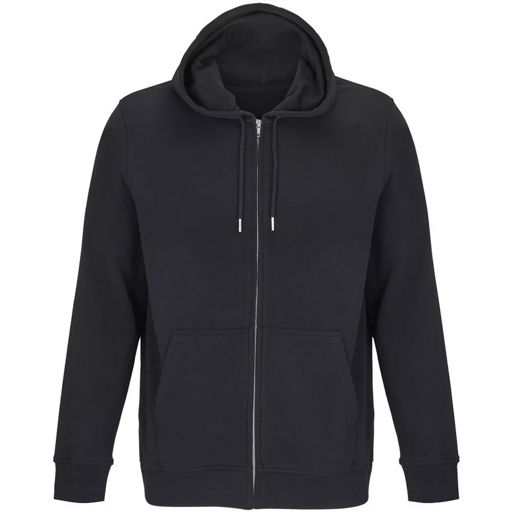 SOLS - Calipso Hoodie mit durchgehendem Reißverschluss, für Herren, Schwarz, Größe XL