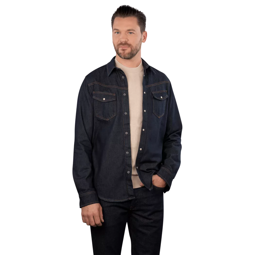 Pepe Jeans London - Classic Denim Overshirt Regular Fit, für Herren, Nachtblau, Größe XL
