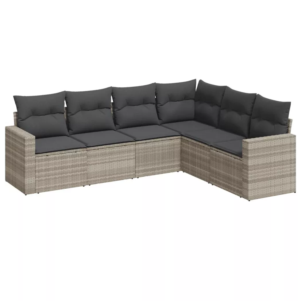 VidaXL - Garten sofagarnitur poly-rattan, One Size, Grau