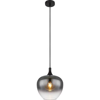 mutoni Lampe à suspension Maxy métal noir fumé 1xE27  