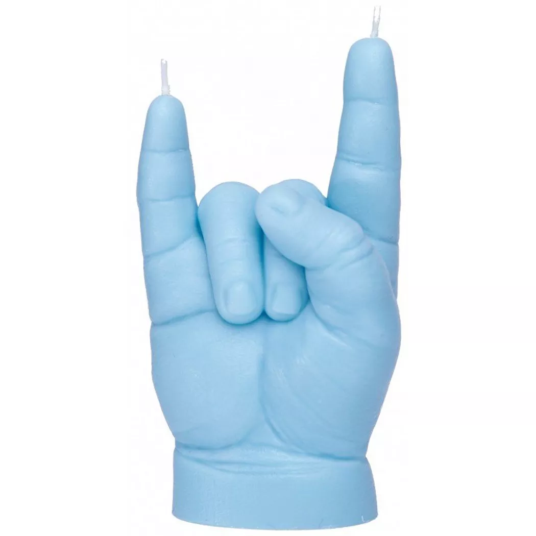 CandleHand - Baby You Rock, 11cm, Blau