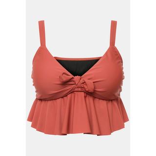 Studio Untold  Top del bikini con coppe morbide, fiocco e volant 