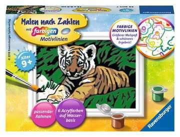 Image of Malen nach Zahlen Süsser Tiger Multicolor