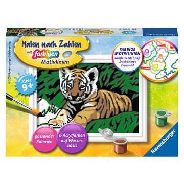 Malen nach Zahlen Süsser Tiger