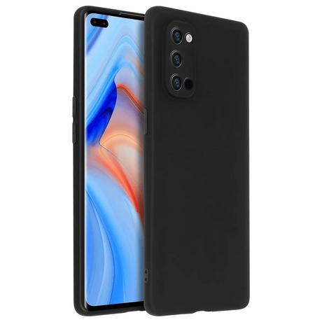 OPPO  Cas de silicium Oppo Reno 4 - noir 