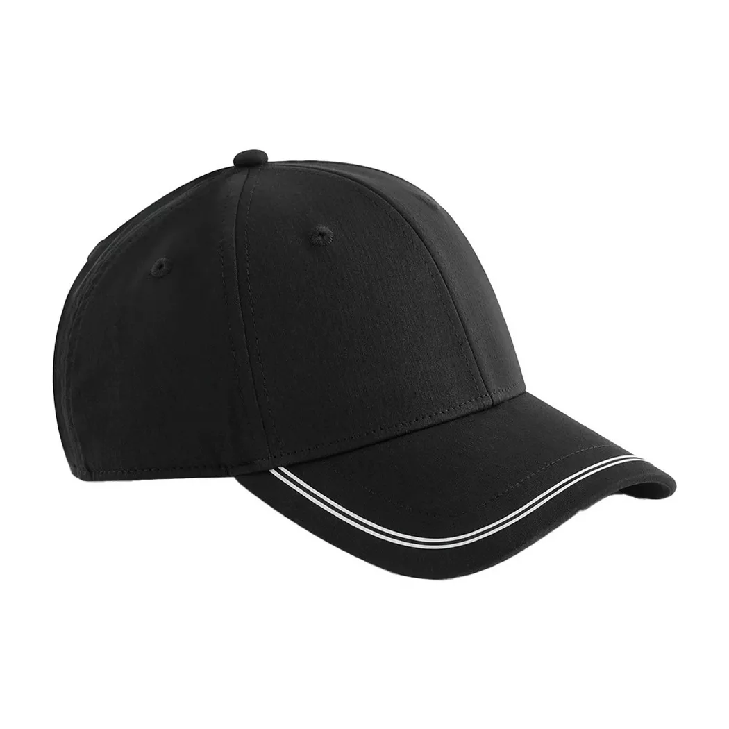 Beechfield - Match Day Baseballmütze, für Damen, Schwarz, Größe Onesize