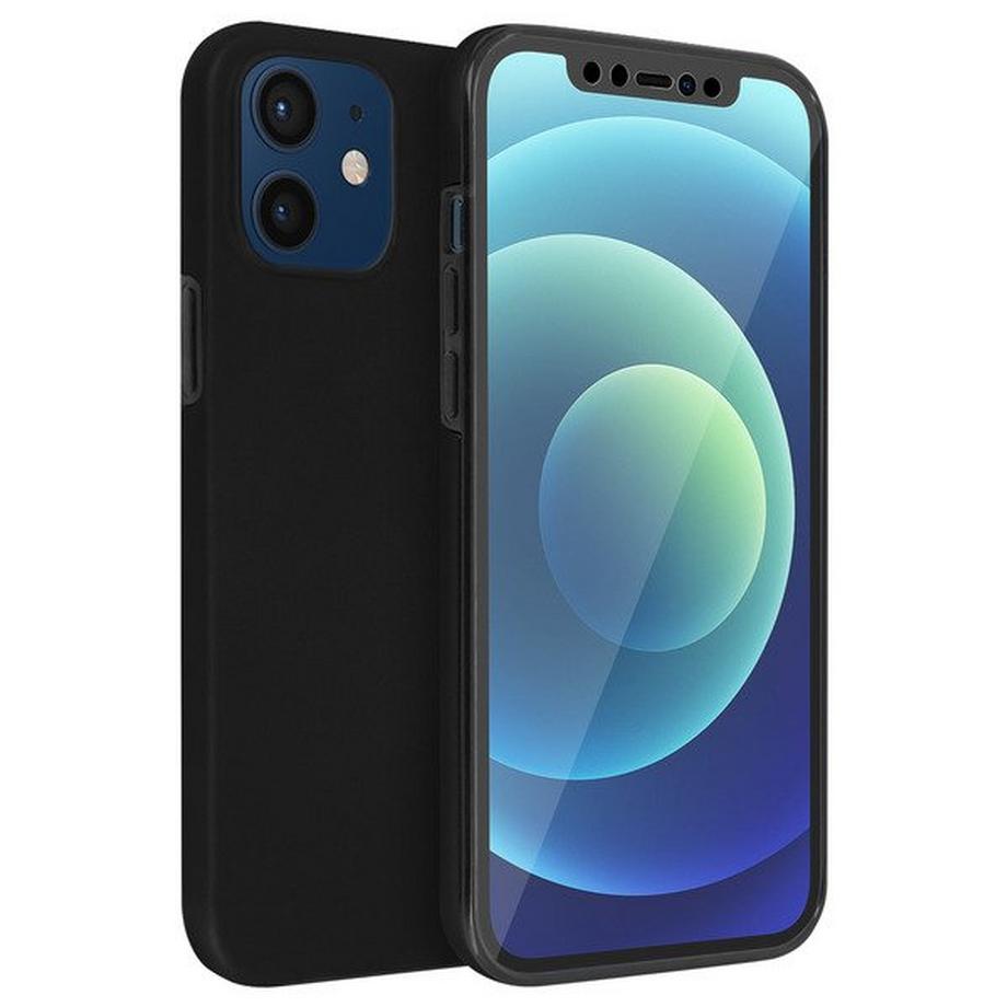 Avizar  Coque iPhone 12 / 12 Pro Intégrale Noir 