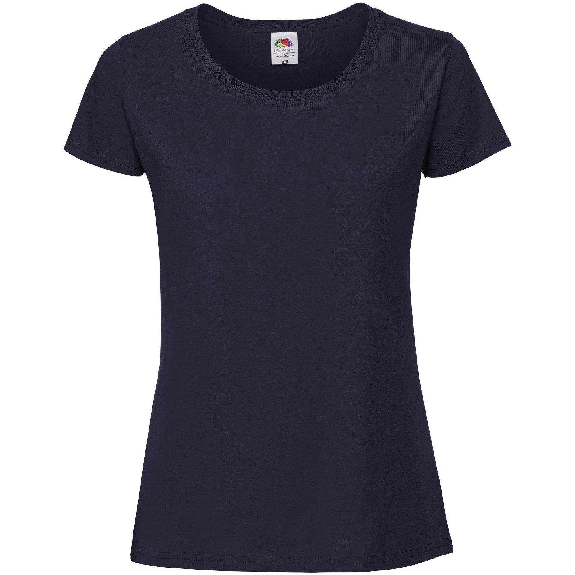 Image of Fruit Of The Tshirt, Enganliegend Damen Marine M