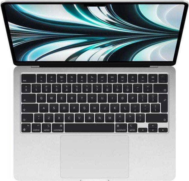 Apple  MacBook Air 2022 (13.6" WQXGA, M2, 8GB, 512GB SSD, M2-10C GPU, macOS) - silber 