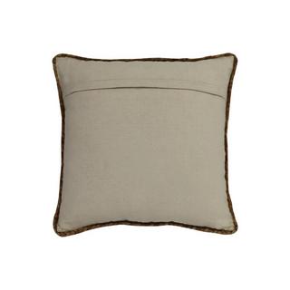 Vente-unique Kissen geflochten - 100 % Jute - 60 x 60 cm - Naturfarben - ZAMBAI  