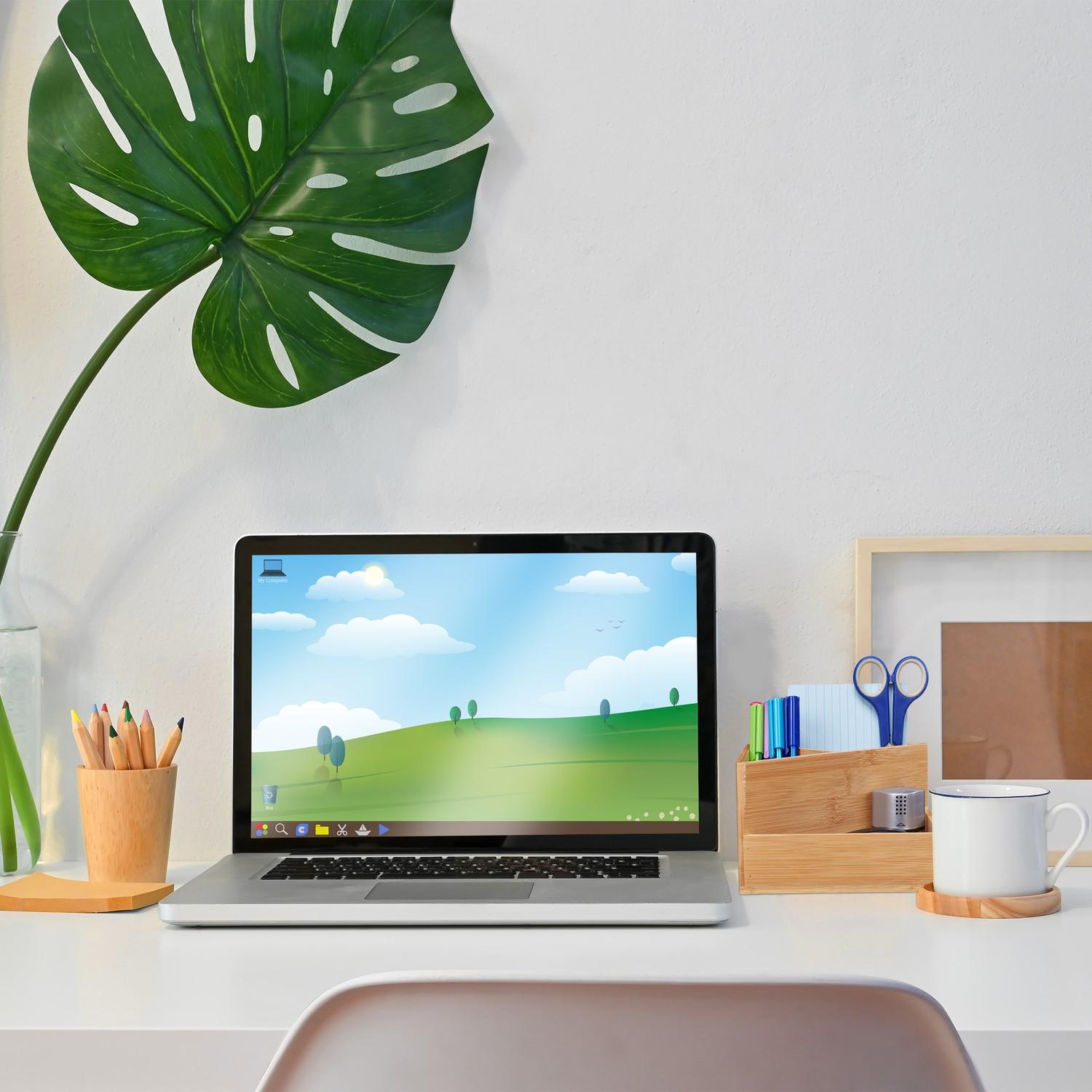 Northio Pot à stylos en bambou  