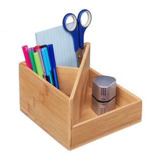 Northio Pot à stylos en bambou  