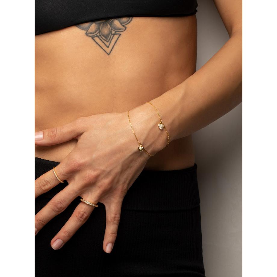 PHANTASYA  Kette mit Zirkonia-Herz 1447 Roségold 