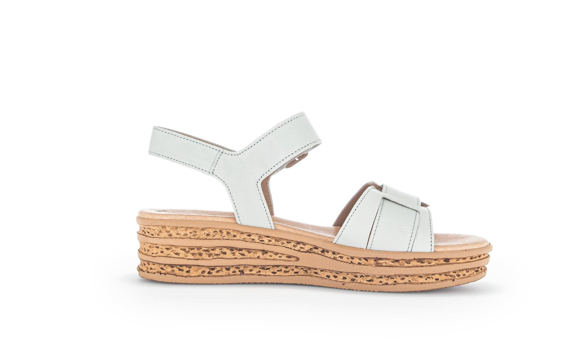 Image of - Leder Sandale Damen Offwhite 40.5