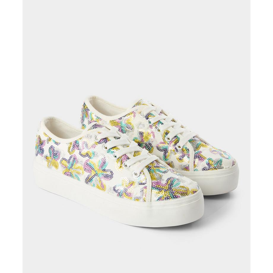 Joe Browns Canvas Schuhe mit Paillettenverzierung  