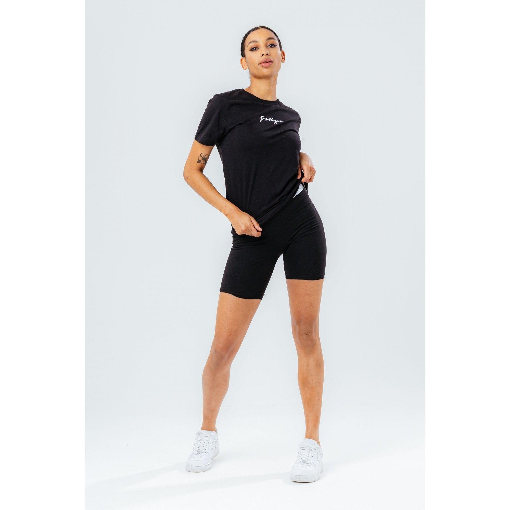 Image of T-shirt Und Shorts Damen Schwarz 32