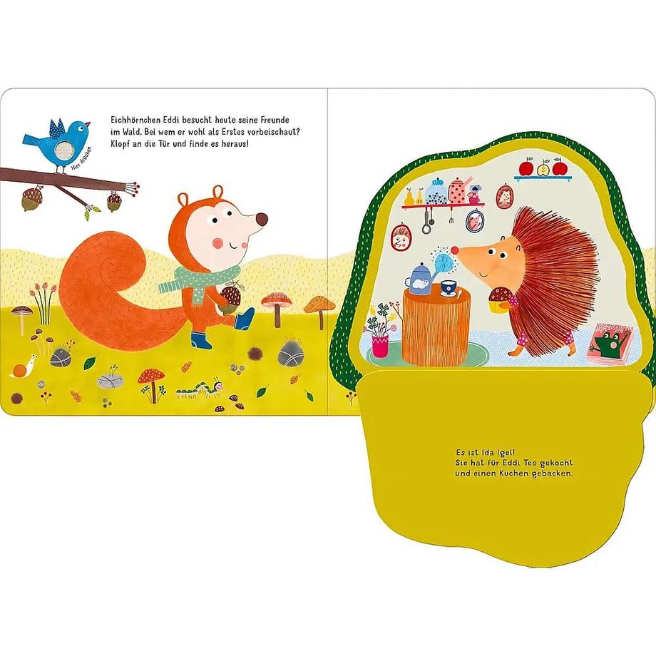 Klopf, klopf! Im Wald Valenza, Valeria (Illustrationen) Copertina rigida 