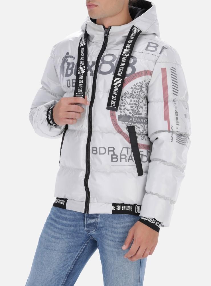 Image of Padded Jacket Double Layer Unisex Weiss XXL