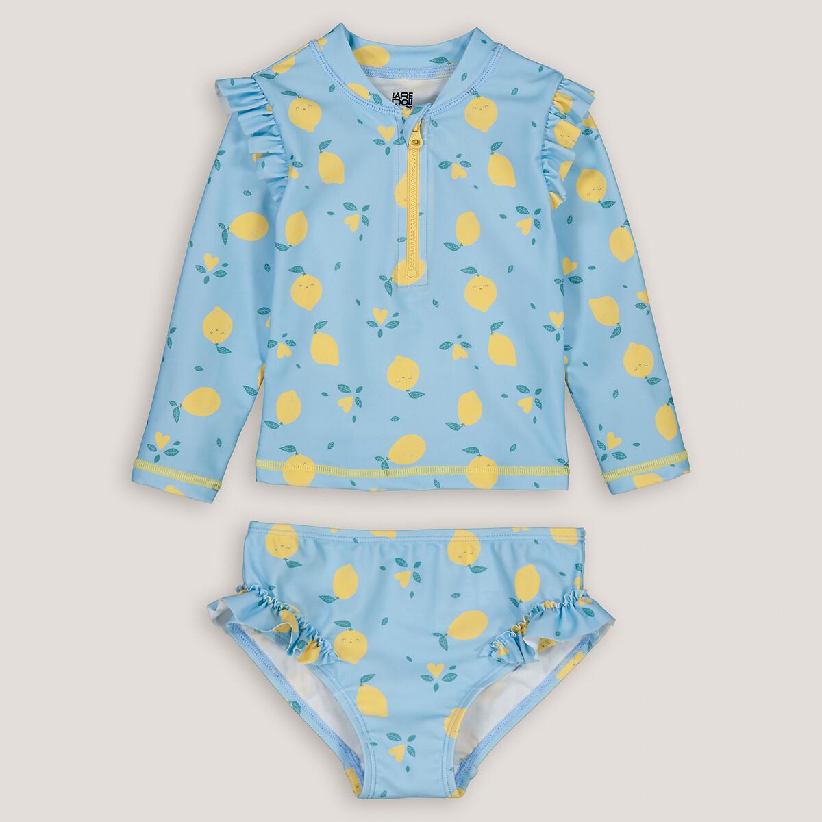 La Redoute Collections  Maillot de bain 2 pièces imprimé citrons 